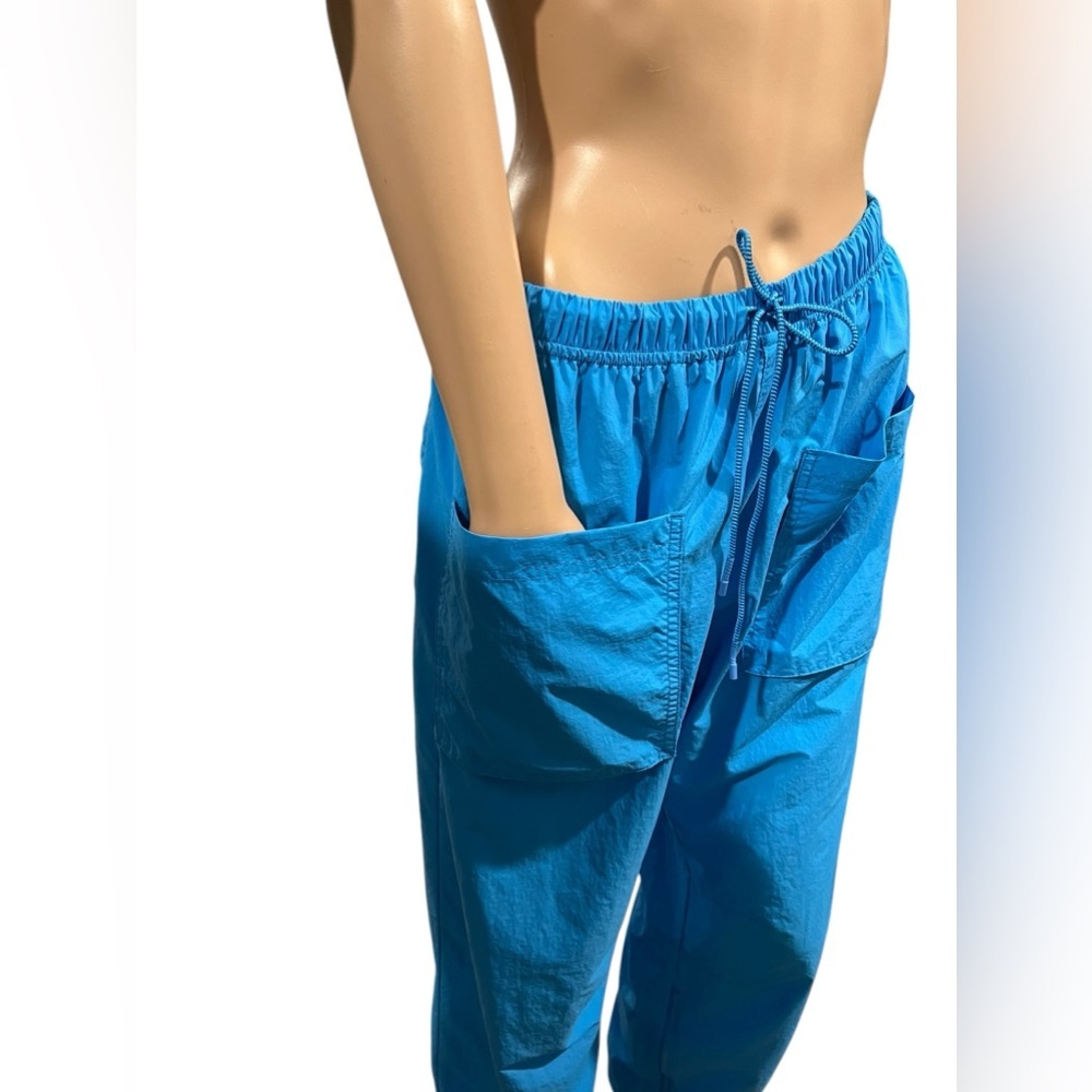 Free People Movement Pant Womens Fly By Night Drawstring Wavy Blue Hiking Small - Picture 6 of 13